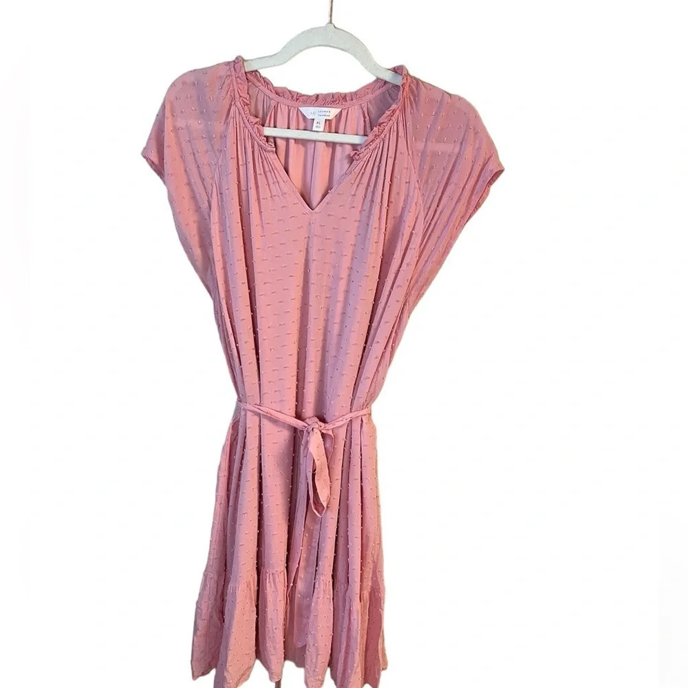 Women's LC Lauren Conrad Keyhole Dress, Sugar Pink, Size XL - Picture 2 of 5